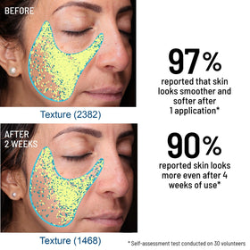 Dr. Brandt Skincare ingredients—aluminum crystals and lactic acid—for renewed texture.