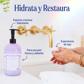 Lavender flowers hint at soothing scent in Dr. Bronner's formula