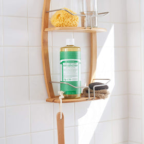 Dr. Bronner's Almond Bundle hands-washing image conveys skin-friendly, fragrant cleansing possibilities.