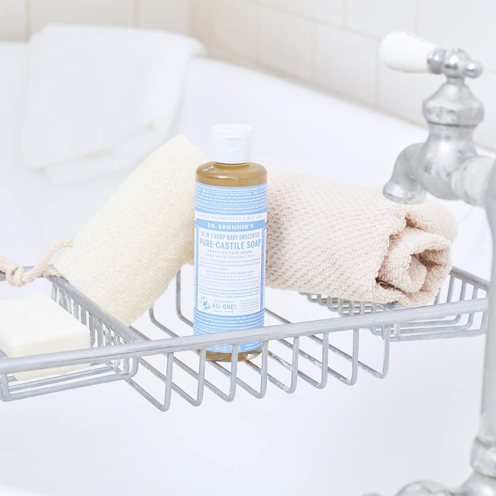 Dr. Bronner's Baby Fragrance Free lather forming mild, skin-friendly foam.