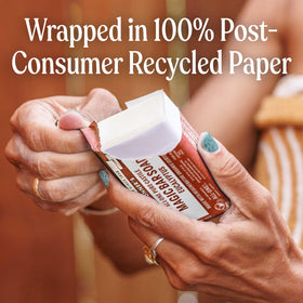 Packaging wrapped in recycled paper supports a circular economy.