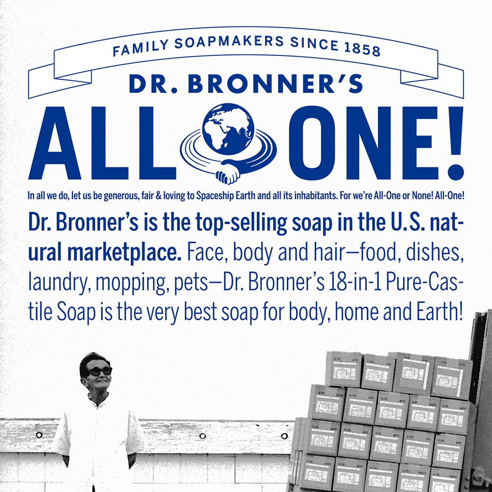 Dr. Bronner's 4-pack display emphasizes value and sustainability