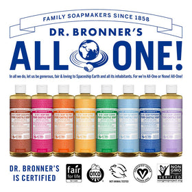 Dr. Bronner's eco-packaging concept with recycled bottles reduces waste