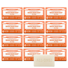Dr. Bronner's Tea Tree Bar creates a rich lather for face and body.
