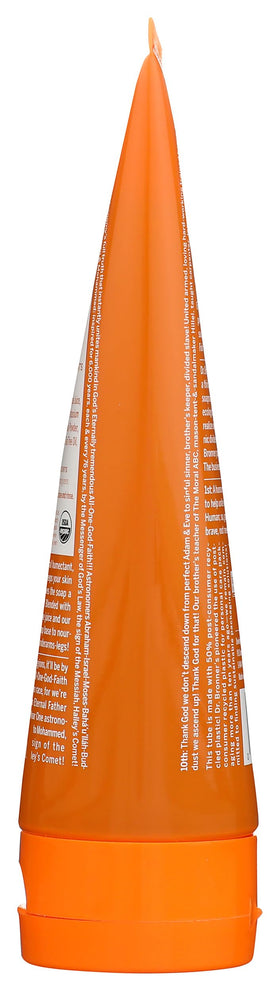 Dr. Bronner's Tea Tree Shave Gel side view showing 7 oz size.