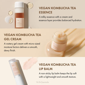 Dr.Ceuracle Vegan Kombucha Tea Gel Cream tub offering non-greasy moisture for daytime use.