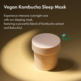 Dr.Ceuracle Vegan Kombucha Tea Sleeping Mask jar closeup showing creamy texture