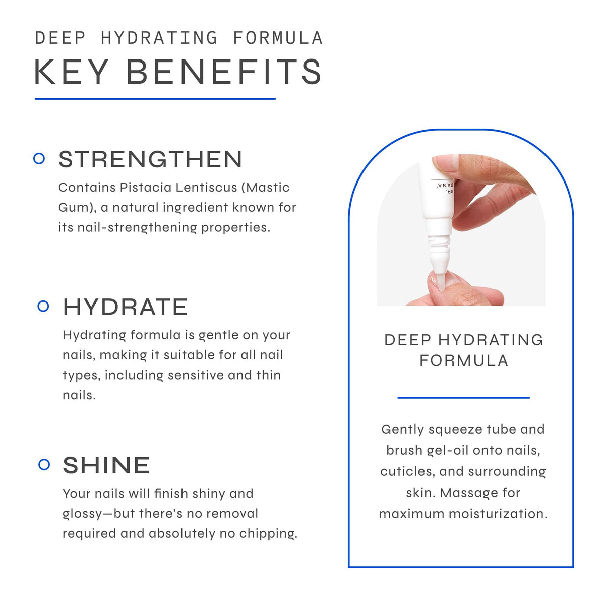 Dr. Dana Beauty growth and repair treatment supports healthier nail growth.