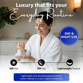 Dr. Denese HydroShield Dream Cream featured in a morning routine