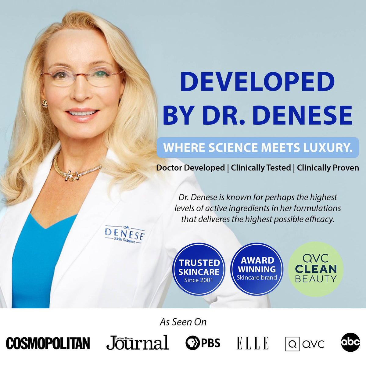 Ingredients list of Dr. Denese HydroShield featuring retinol and ceramides for hydration