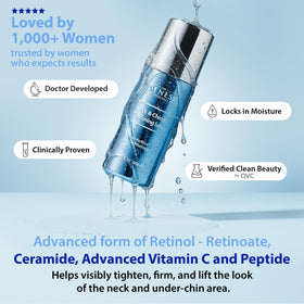Dr. Denese Neck Serum Roll-On roller-side with cooling applicator for targeted treatment