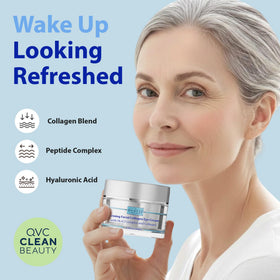 Texture close-up of Dr. Denese Eye Cream highlighting cushioned, smooth finish.