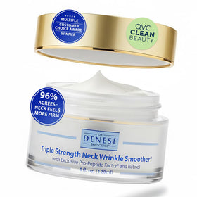 Dr. Denese triple-strength neck smoother bottle-pump for targeted lifting and firming.