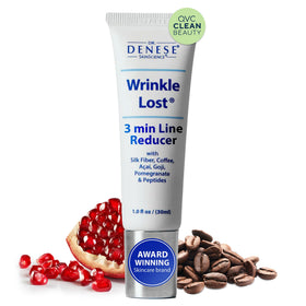 Dr Denese Wrinkle Lost Line Reducer uses silk protein fiber technology to smooth fine lines quickly.