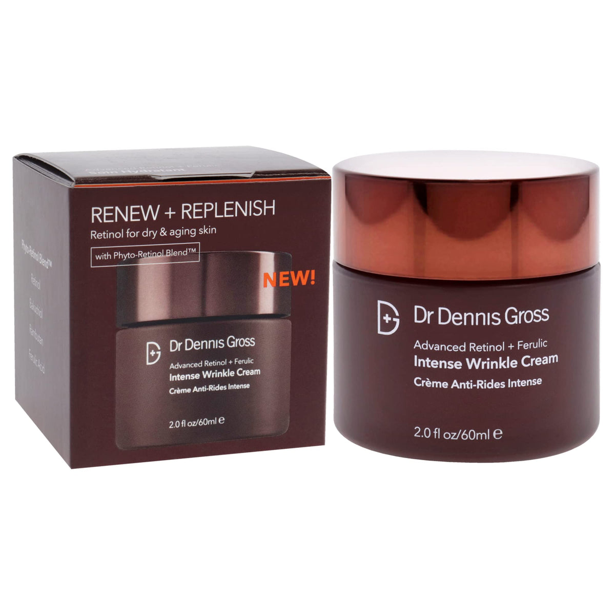 Dr Dennis Gross Advanced Retinol Plus Ferulic pump applicator for easy daily use.