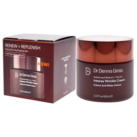 Dr Dennis Gross Advanced Retinol Plus Ferulic finish on skin showing glow.