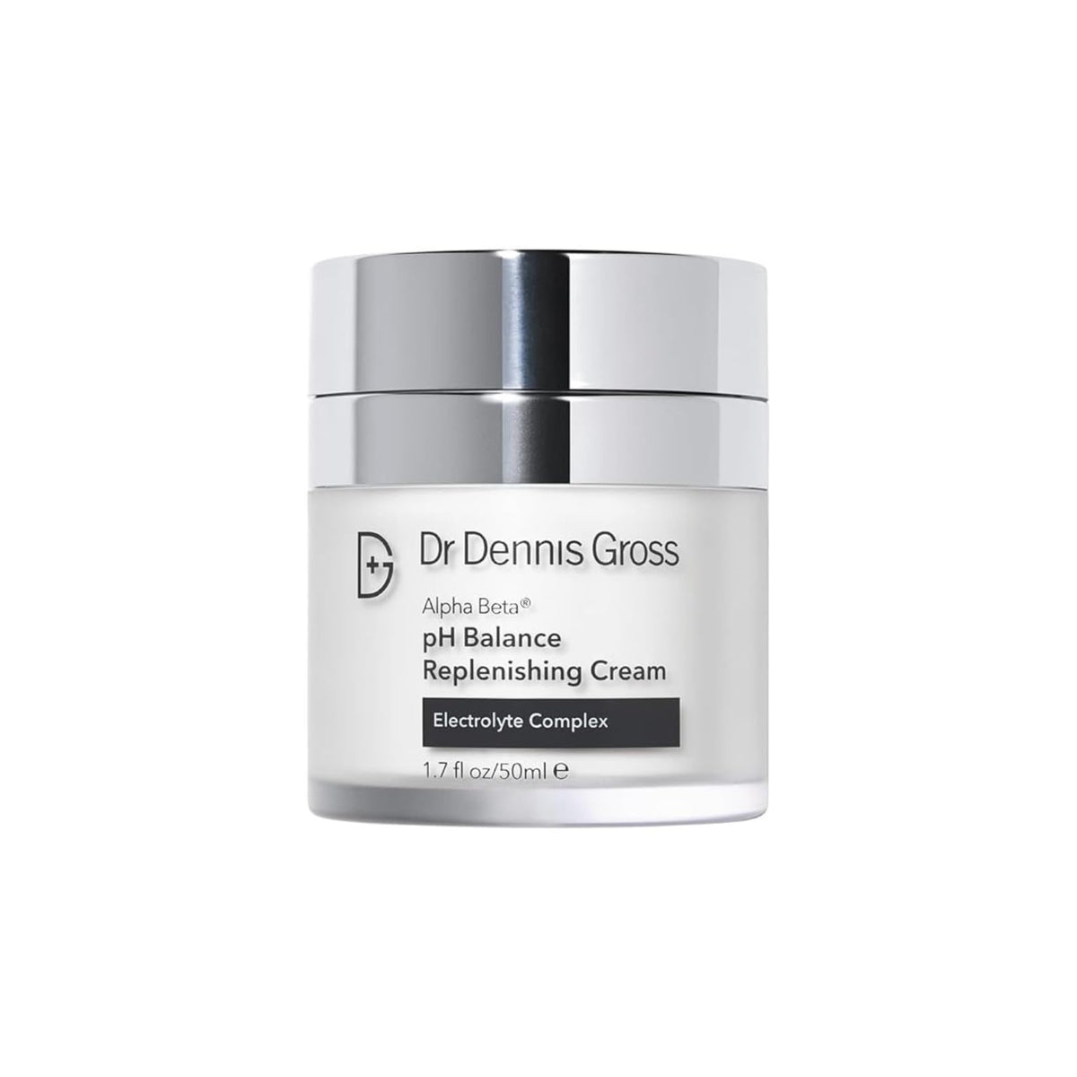 Dr Dennis Gross Alpha Beta replenishing cream bottle—lightweight hydration formulation