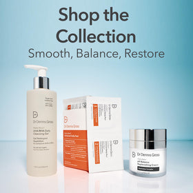 Night routine shot with Alpha Beta replenishing cream—suitable for all skin types