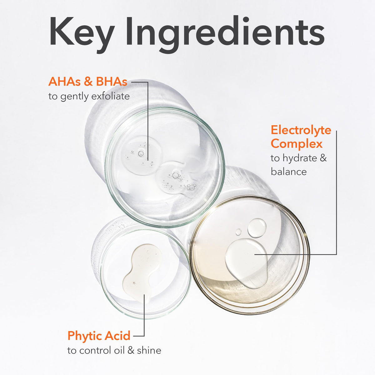 Phytic acid ingredient highlight in replenishing cream for gentle exfoliation
