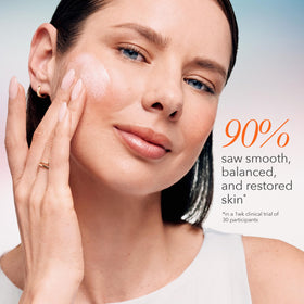 Alpha Beta replenishing cream texture swatch—gentle application