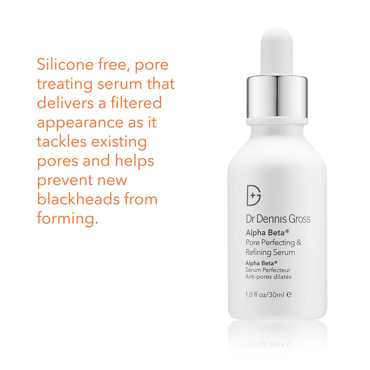 Applying Dr Dennis Gross Alpha Beta Pore serum on skin demonstrates quick absorption.