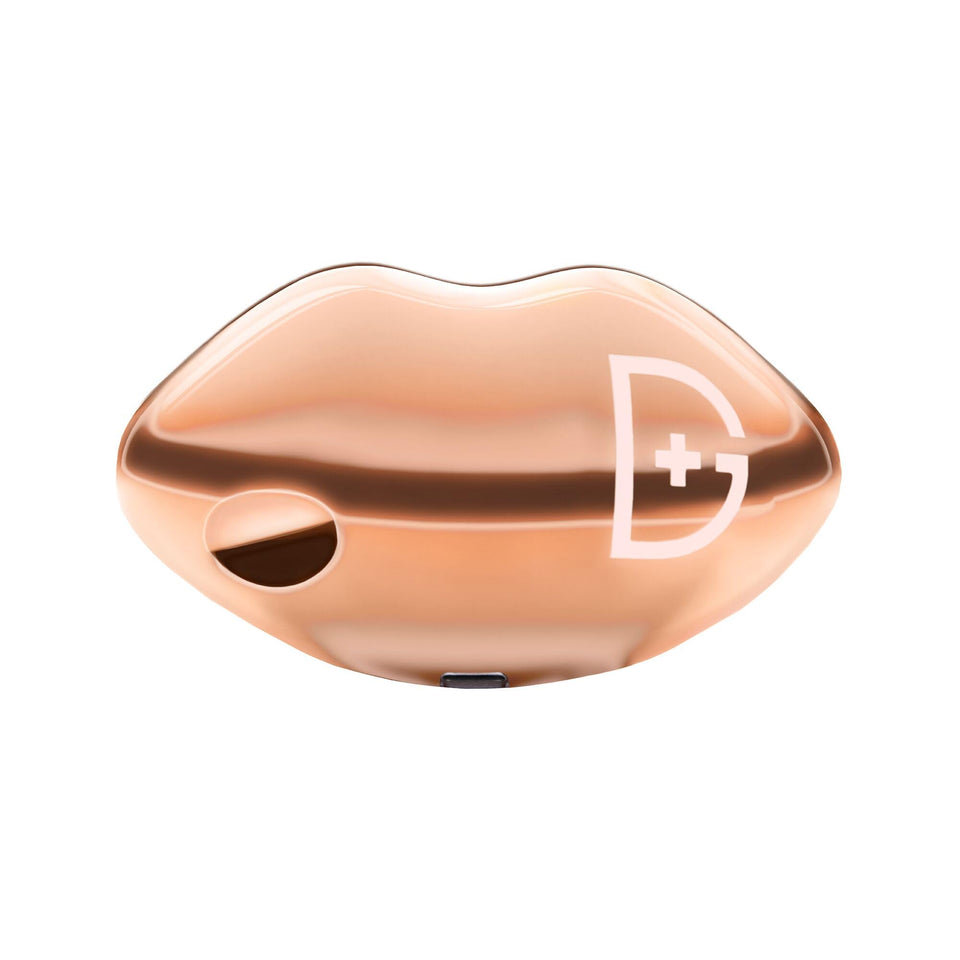 Dr Dennis Gross DRx SpectraLite LipWare Pro mouthpiece inserted for targeted lip treatment