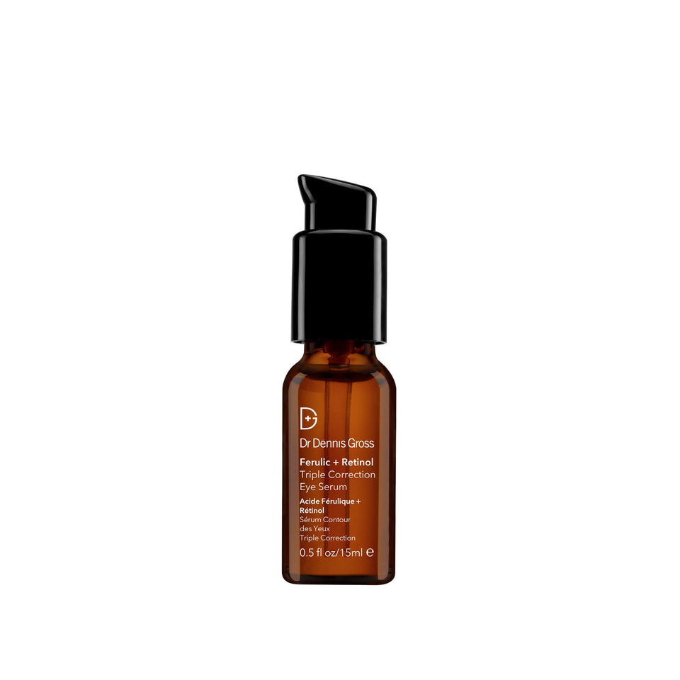 Dr Dennis Gross Ferulic + Retinol Eye Serum bottle for smoother eye area