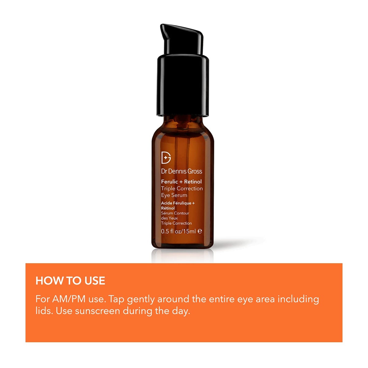 Dr Dennis Gross Ferulic + Retinol Eye Serum packaging box display