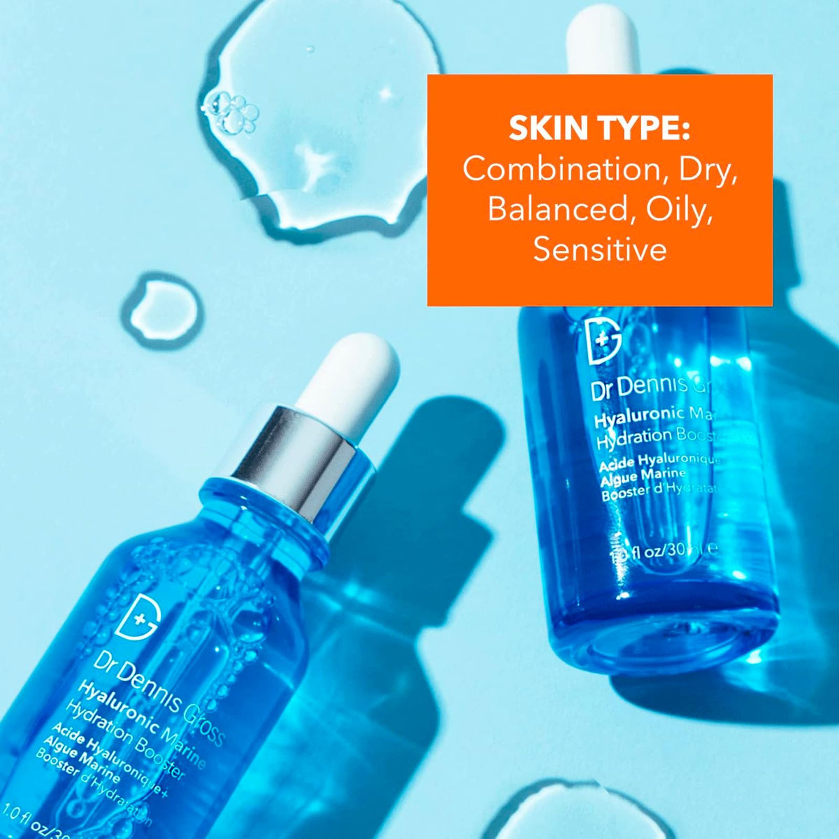 Hyaluronic acid focus image showing plump, hydrated skin texture