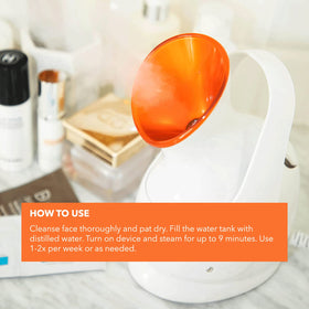 Dr Dennis Gross Pro Facial Steamer includes automatic safety shut-off for peace of mind.