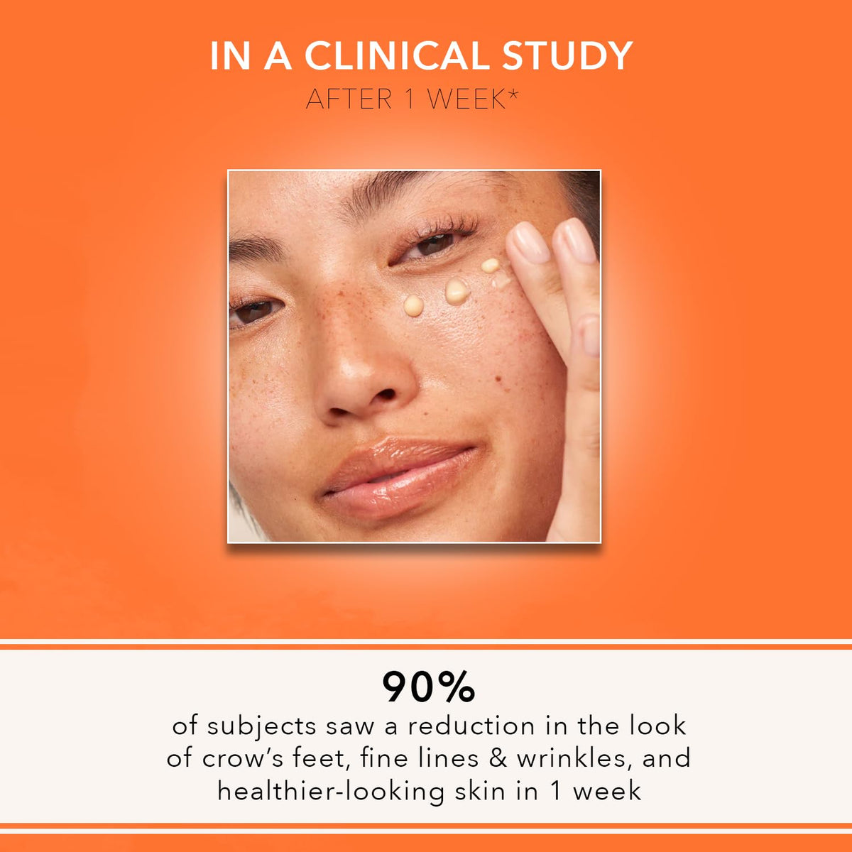 Dr Dennis Gross Vitamin C Lactic Eye Treatment application motion around the eyes