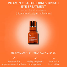 Dr Dennis Gross Vitamin C Lactic Eye Treatment packaging box shown for premium eye care
