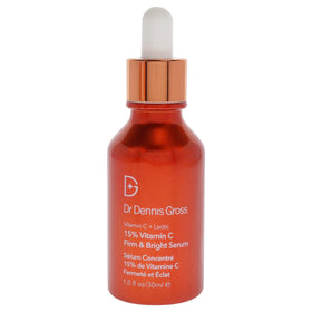 Dr Dennis Gross Vitamin C serum pump demonstrates easy, even coverage.