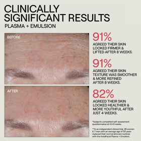 Dr. Diamond's Metacine brightened skin tone on a complexion close-up.