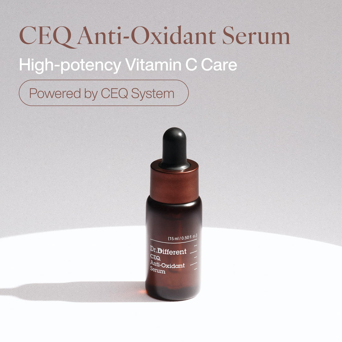 Dr.Different CEQ serum dropper applying serum for quick absorption