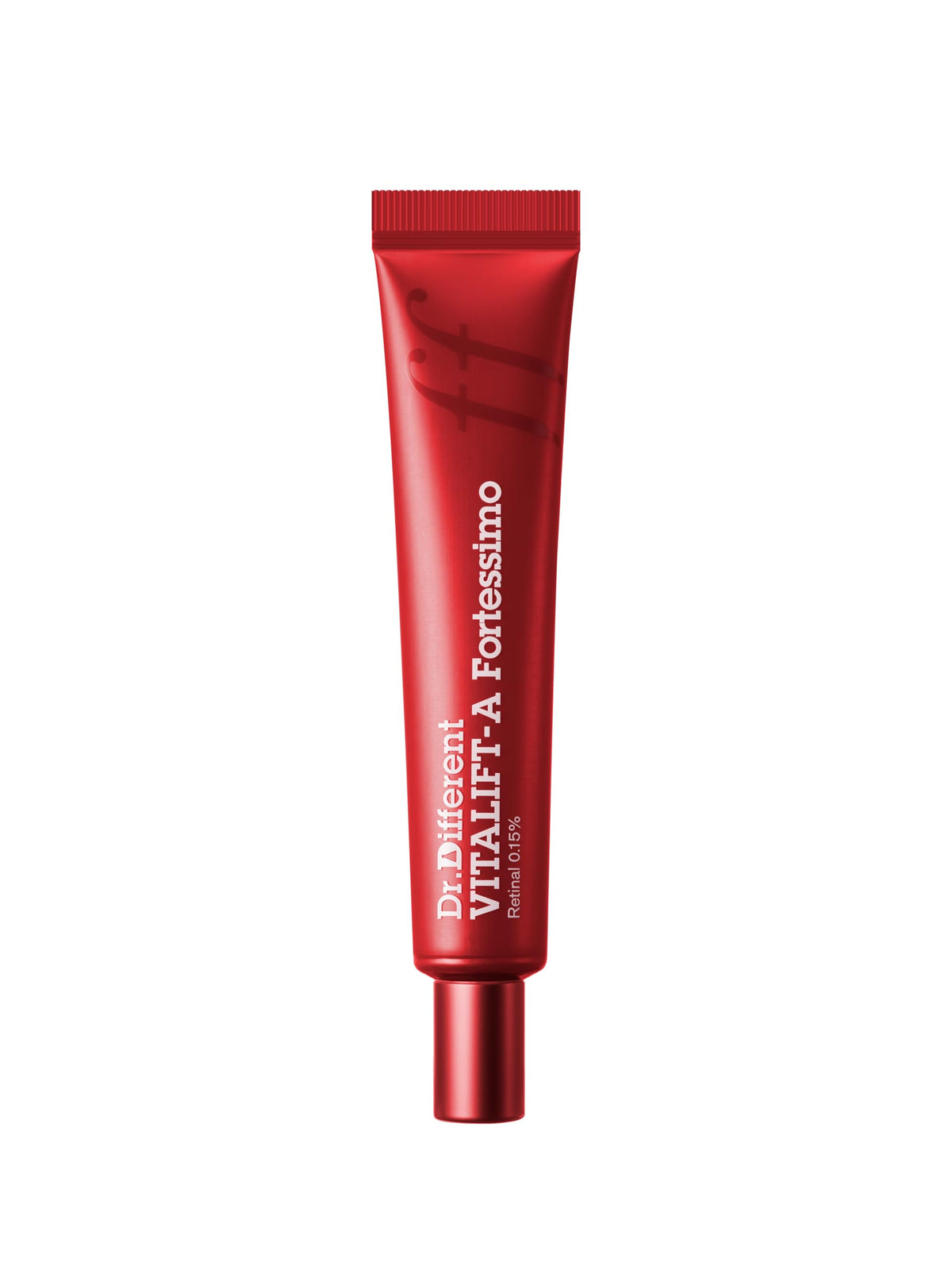 Dr.Different Vitalift-A Fortessimo retinal bottle close-up for advanced wrinkle care and hydration.