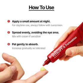 Dr.Different retinal cream absorbs quickly for comfortable, non-greasy skin.