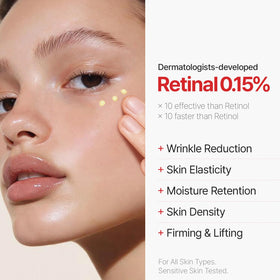 Dr.Different Vitalift-A Fortessimo retinal texture swatch for smooth application and wrinkle improvement.