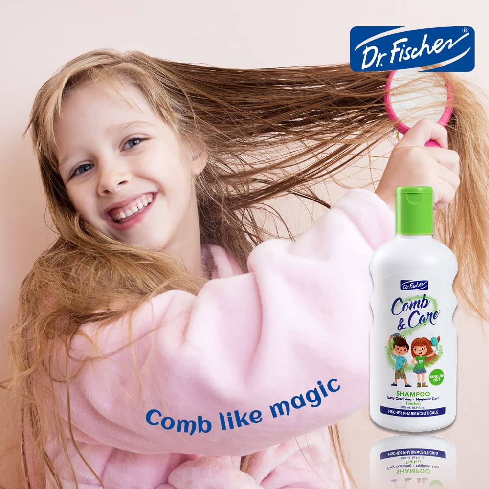 Dermatologically tested Dr. Fischer 2in1 seal on kid-friendly product.