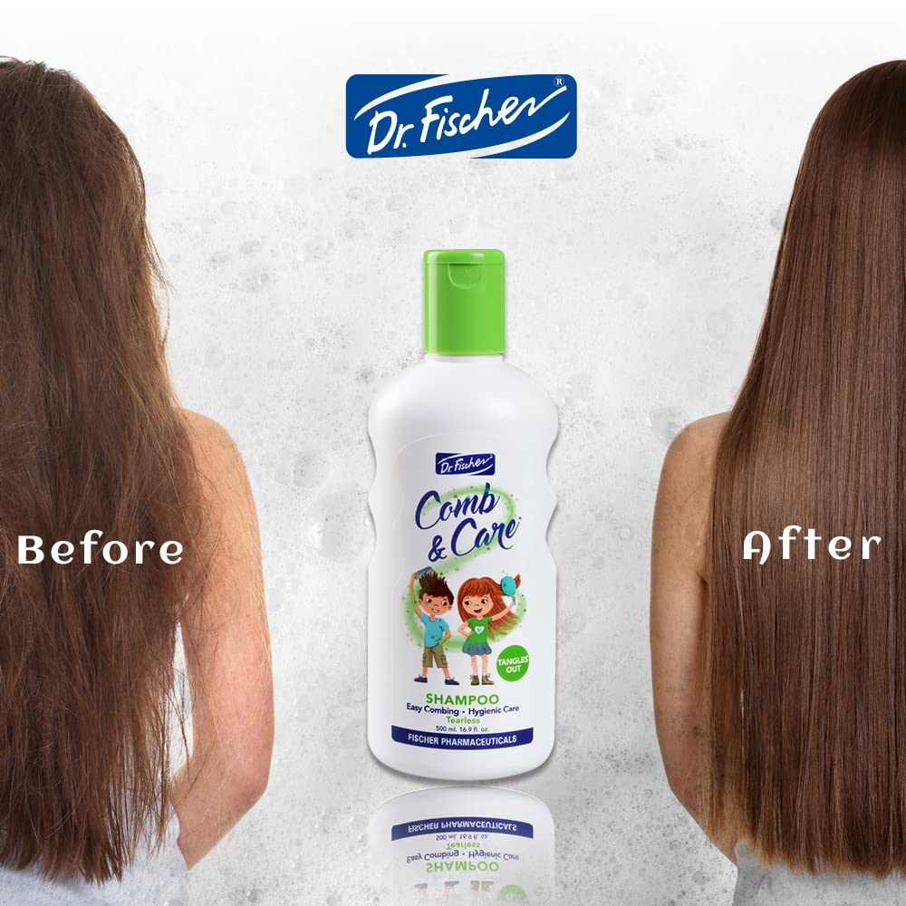 Dr. Fischer 2in1 bottle with rich foamy lather for kids.