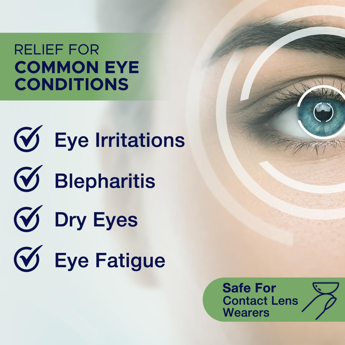 Allantoin shown to soothe irritated skin around the eyes.