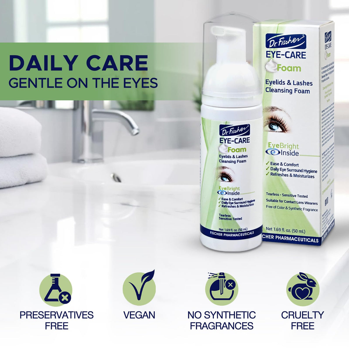 Pro-vitamin B5 helps maintain moisture during cleansing.