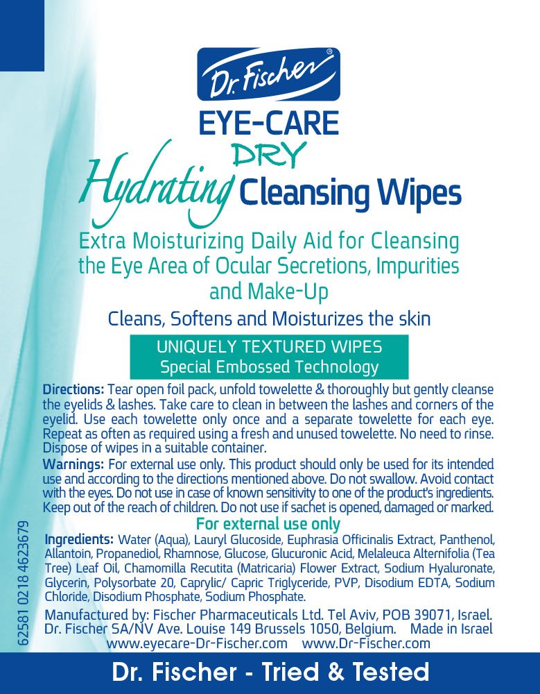 Dr. Fischer Tea Tree Eyelid Wipes used for makeup removal and eye cleansing