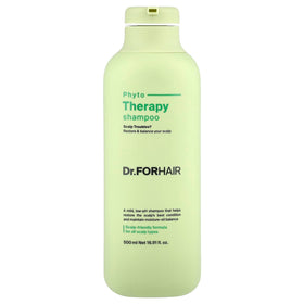 DR.FORHAIR Folligen shampoo bottle highlighting pH-balanced formula for sensitive scalps.