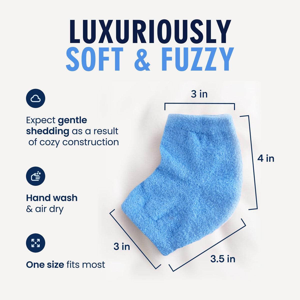Dr. Frederick’s Original doctor-developed, latex-free, durable sock for ongoing moisture.