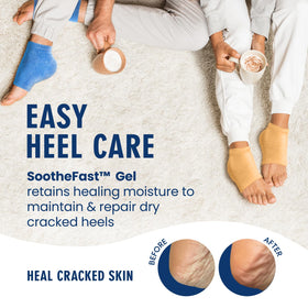 Dr. Frederick's Original moisturizing gel-lined interior hydrates while you sleep.