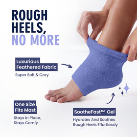 Close-up of plush exterior highlights comfortable, cozy wear in Dr. Frederick's socks.