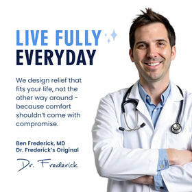 Dr. Frederick’s Original kit includes the Moisturizing Gel Gloves for complete care.