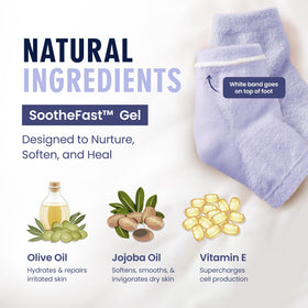 Plush outer layer keeps feet warm and cozy.