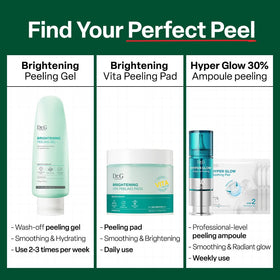 Dr. G pad shown in routine with cleanser and serum.